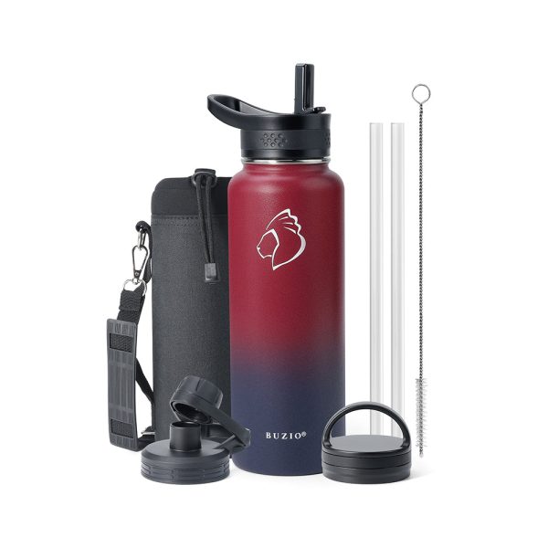 Trio Series Water Bottle with 3 Lids | 40oz - Image 2