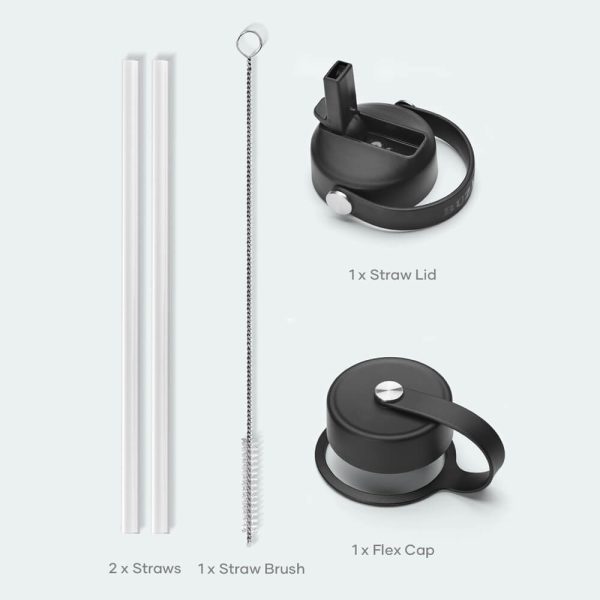 Duet Series Water Bottles with 2 Lids | 40oz - Image 4