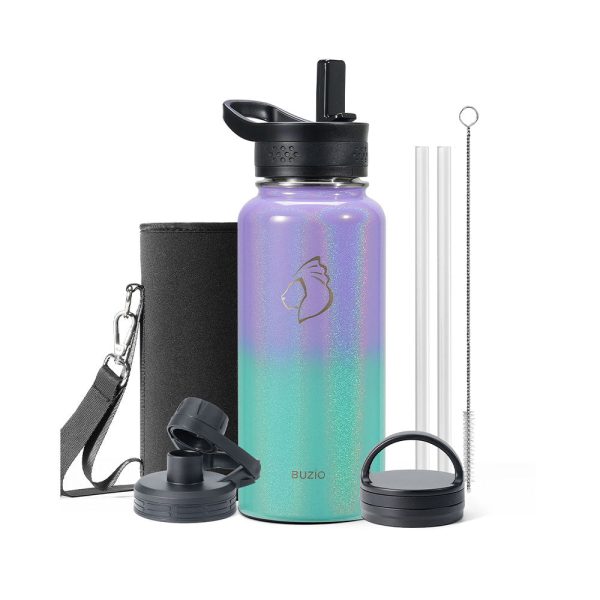 Trio Series Water Bottle with 3 Lids | 32oz - Image 2