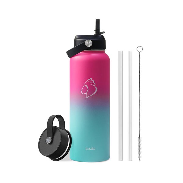 Duet Series Water Bottles with 2 Lids | 40oz - Image 2
