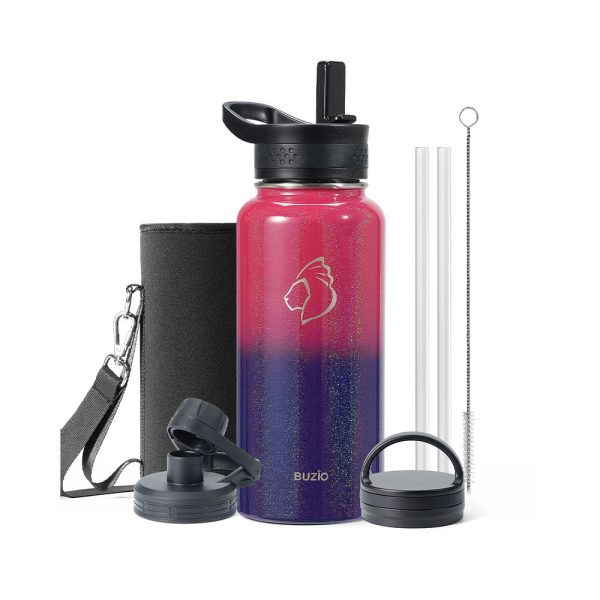 Trio Series Water Bottle with 3 Lids | 32oz - Image 6