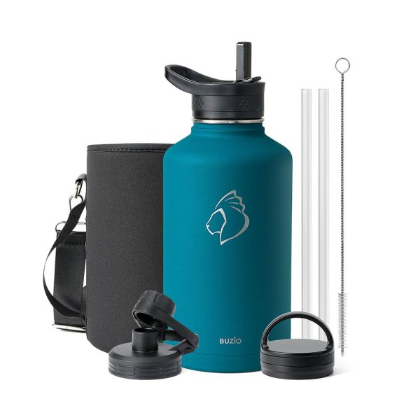 Trio Series Water Bottle with 3 Lids | 64oz - Image 2